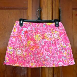 Lilly Pulitzer January Skort in Pink Pout More Kinis in the Keys - NWOT